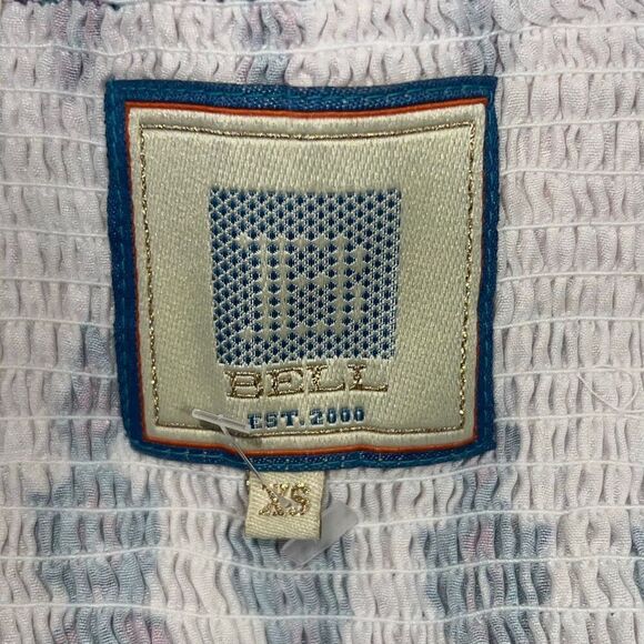 Alicia Bell Hazel Maxi Dress Turquoise Pink Drop Tiered Silk Blend size XS - Picture 11 of 11